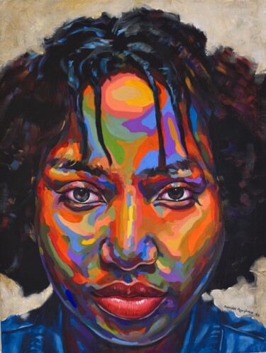 Картина под названием "State of mind 11" - Damola Ayegbayo, Подлинное произведение искусства, Акрил