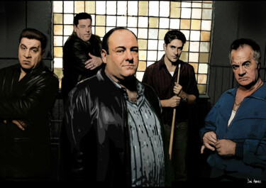 Arts numériques intitulée "The Sopranos" par D Dan Avenell, Œuvre d'art originale, Peinture numérique