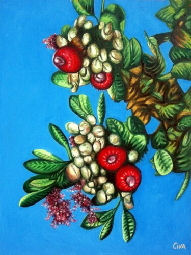 Peinture intitulée "Chestnut plantation…" par Dan Civa, Œuvre d'art originale, Huile