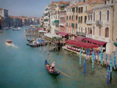 Fotografie getiteld "Grand canal impress…" door Dana Berthelot, Origineel Kunstwerk, Digitale fotografie