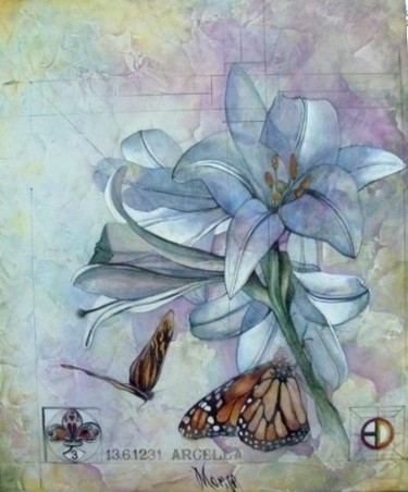 Painting titled "La farfalla non con…" by Dana Tomsa Oberhoffer, Original Artwork