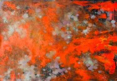 Pittura intitolato "Mars summons Jupite…" da Dani Alexsandrova, Opera d'arte originale, Olio