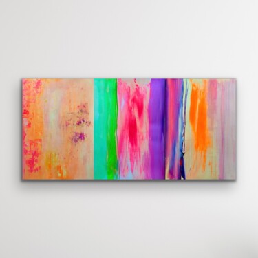 Peinture intitulée "Rainbow fine" par Dani Alexsandrova, Œuvre d'art originale, Acrylique