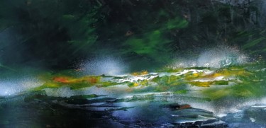 Painting titled "Quand l'obscurité c…" by Dann / Daniel Aubert, Original Artwork