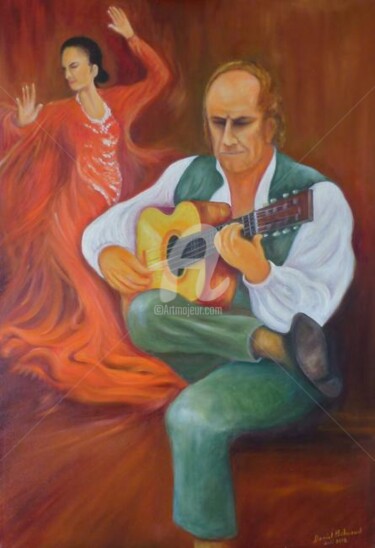 "baile flamenco" başlıklı Tablo Daniel Bahuaud tarafından, Orijinal sanat, Petrol
