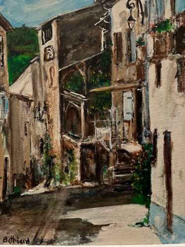 Peinture intitulée "La petite rue" par Daniel Bathiard, Œuvre d'art originale, Acrylique