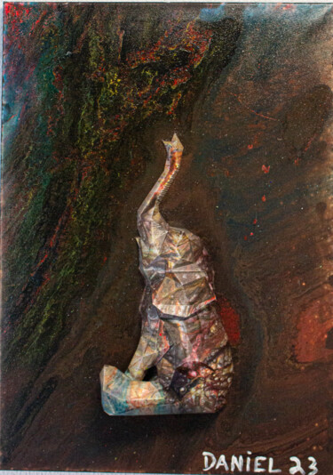 Peinture intitulée "Elefante" par Daniel Cerqueira, Œuvre d'art originale, Acrylique