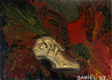 Malerei mit dem Titel "Uma Noite sem Fim" von Daniel Cerqueira, Original-Kunstwerk, Acryl
