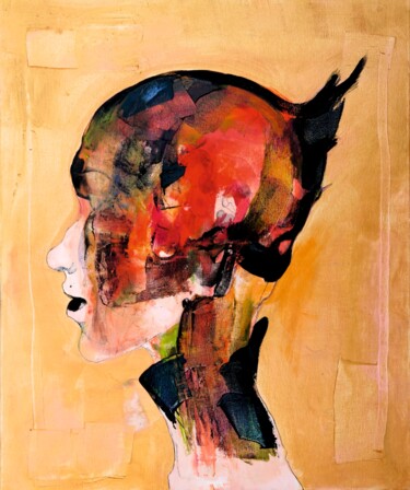 Картина под названием "Volatile thoughts" - Daniel Derderian, Подлинное произведение искусства, Масло Установлен на Деревянн…