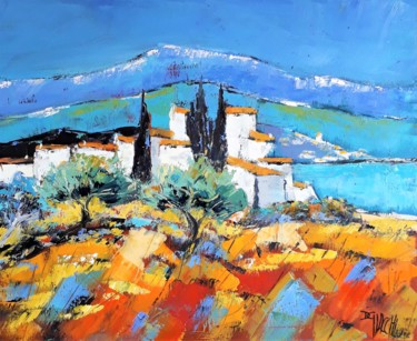Malerei mit dem Titel "Les hautes Alpes" von Daniel Giacchi, Original-Kunstwerk, Öl
