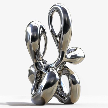 Sculpture titled "Harmony in Flux#4(M…" by Daniel Kei Wo, Original Artwork, Stainless Steel