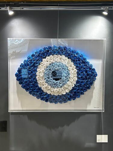 Γλυπτική με τίτλο "Oval “ Matiasma “ e…" από Daniel Lapp, Αυθεντικά έργα τέχνης, Airbrush Τοποθετήθηκε στο Άλλος άκαμπτος πί…