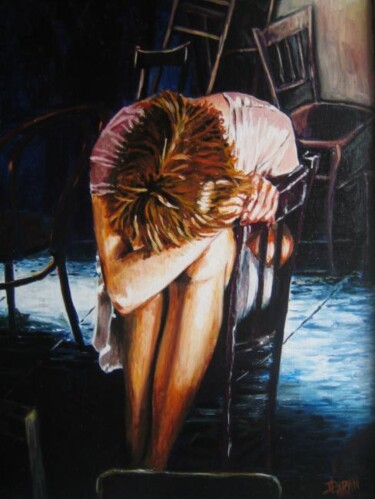 Pintura intitulada "fatiguee" por Daniel Laran, Obras de arte originais
