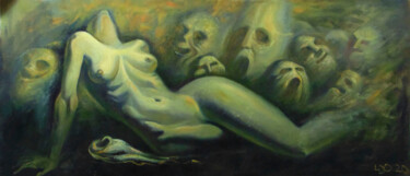 Pintura intitulada "Harbingers of the A…" por Daniel Litvinov, Obras de arte originais, Óleo