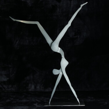 Sculptuur getiteld "Rebond" door Daniel Perreu, Origineel Kunstwerk, Metalen