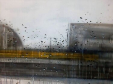Картина под названием "Central station in…" - Daniel Polyakov, Подлинное произведение искусства, Акрил