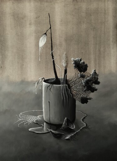 Malarstwo zatytułowany „Still Life” autorstwa Daniel Polyakov, Oryginalna praca, Akryl