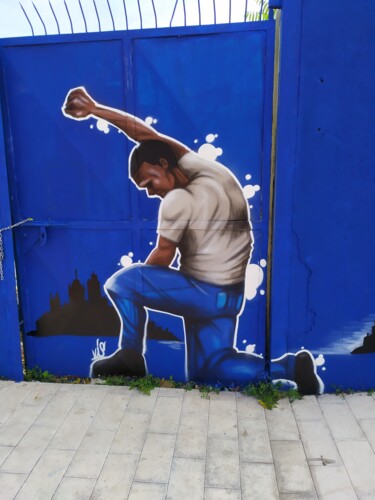 Schilderij getiteld "Resistenza" door Daniele Battaglia, Origineel Kunstwerk, Graffiti