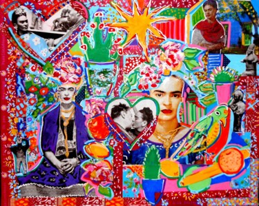 "Frida." başlıklı Tablo Daniele Jasselin tarafından, Orijinal sanat, Akrilik