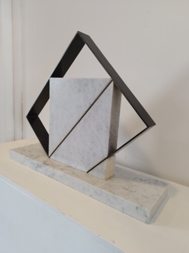 Sculpture intitulée "Composizione quattro" par Daniele Ruffini, Œuvre d'art originale, Pierre