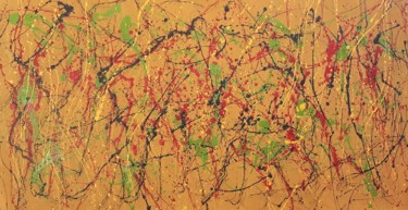Malerei mit dem Titel "Abstract grande tai…" von Daniel Ene, Original-Kunstwerk, Emaille