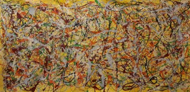 Painting titled "Abstract grande tai…" by Daniel Ene, Original Artwork, Enamel