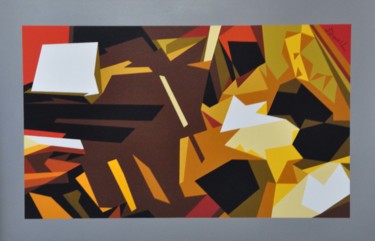 Pintura intitulada "Partition" por Danielle Braillon (DANIELL), Obras de arte originais, Óleo