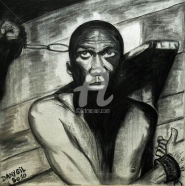 Drawing titled ""NOUMOUKE DANS LA C…" by Danygil, Original Artwork, Charcoal