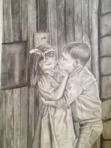 Tekening getiteld ""ALLEZ....S'IL TE P…" door Danygil, Origineel Kunstwerk, Potlood