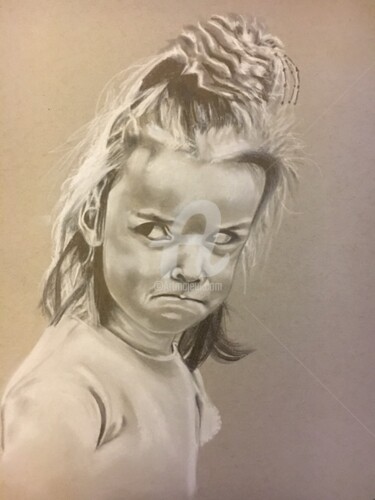 Drawing titled ""ATTENTION"  "BICAR…" by Danygil, Original Artwork, Silverpoint