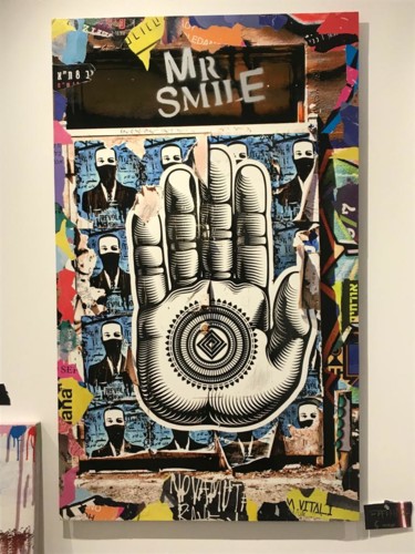 Colagens intitulada "DrSmile" por Daniel Siboni, Obras de arte originais, Decoupages