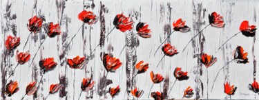 Peinture intitulée "Poppies 2" par Daniel Urbaník, Œuvre d'art originale, Huile