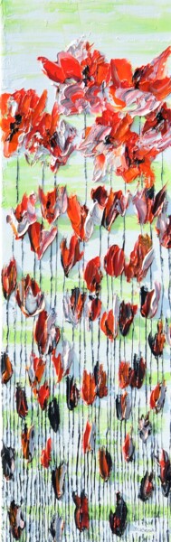 Pintura titulada "Poppy Flowers" por Daniel Urbaník, Obra de arte original, Oleo