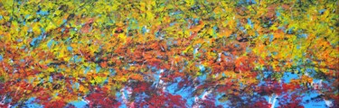 Painting titled "Autumn In Birch Tre…" by Daniel Urbaník, Original Artwork, Acrylic