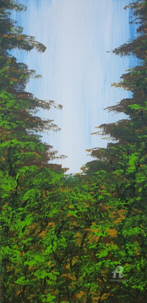 Peinture intitulée "Nice Forest 3" par Daniel Urbaník, Œuvre d'art originale, Acrylique