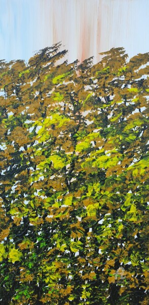 Peinture intitulée "Autumn Trees 1" par Daniel Urbaník, Œuvre d'art originale, Acrylique