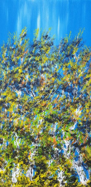 Картина под названием "Nice Birches" - Daniel Urbaník, Подлинное произведение искусства, Акрил