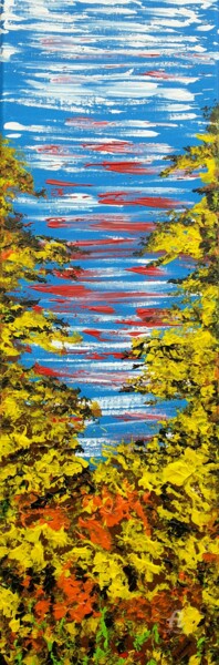 Malarstwo zatytułowany „Autumn Wind 2” autorstwa Daniel Urbaník, Oryginalna praca, Akryl