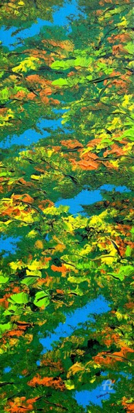 Schilderij getiteld "Colorful autumn 3" door Daniel Urbaník, Origineel Kunstwerk, Acryl