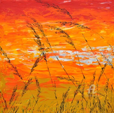 "Grass In Gold" başlıklı Tablo Daniel Urbaník tarafından, Orijinal sanat, Akrilik