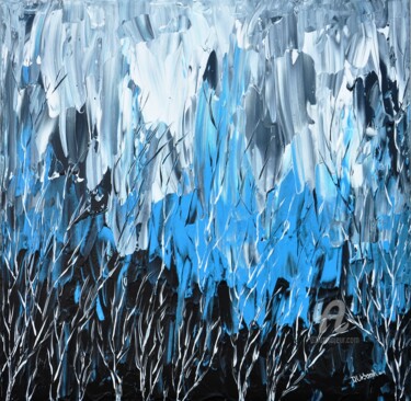 Peinture intitulée "Storm In Blue" par Daniel Urbaník, Œuvre d'art originale, Acrylique