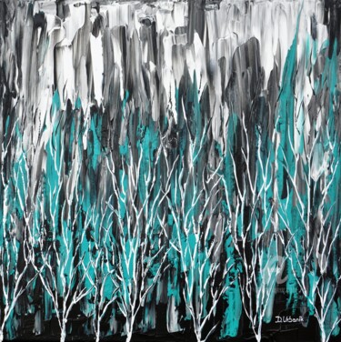 Peinture intitulée "Storm In Turquoise" par Daniel Urbaník, Œuvre d'art originale, Acrylique