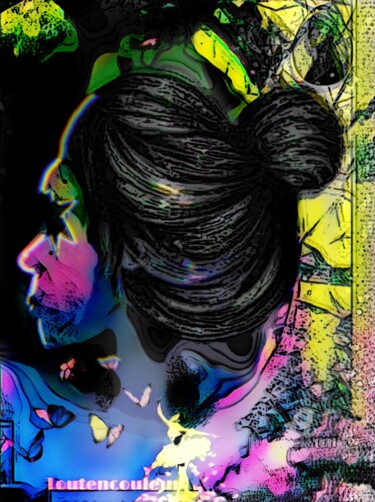 Arte digitale intitolato "Nuit colorée" da Danila, Opera d'arte originale, Pittura digitale