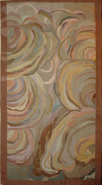 Textile Art με τίτλο "Natura" από Danuta Elzbieta Czyzyk, Αυθεντικά έργα τέχνης, Ύφασμα Τοποθετήθηκε στο Ξύλινο πάνελ