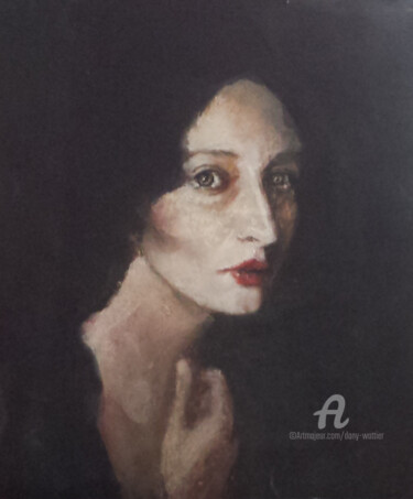 Painting titled "Adélaïde" by Dany Wattier, Original Artwork, Acrylic