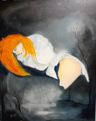 Peinture intitulée "Myléne" par Dany Bouts, Œuvre d'art originale, Huile