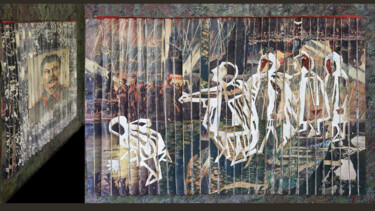 Collages titulada "«)WE(»Right side of…" por Anatolii Zhamoido, Obra de arte original, Collages Montado en Cartulina