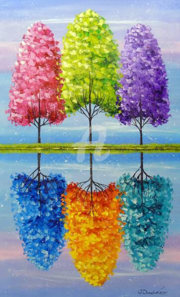 "Each tree has a vib…" başlıklı Tablo Olha tarafından, Orijinal sanat, Petrol