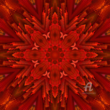 Digitale Kunst getiteld "Passion Rouge - Red…" door Benoît Dardier, Origineel Kunstwerk, 2D Digital Work