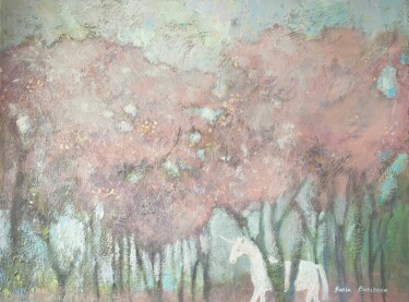 绘画 标题为“Cherry Blossom Clou…” 由Daria Borisova, 原创艺术品, 丙烯